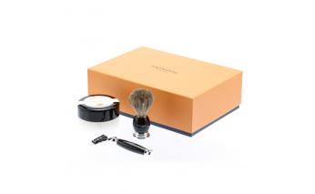 Shaving kit Mondial: MACH3 razor, shaving brush, Mandorla shaving cream, color black
