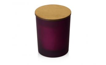 Soy scented candle in glass Kiana Niort, burgundy