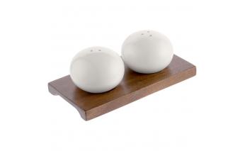 Set of salt and pepper shakers Altavolo Piacente white RA-141358