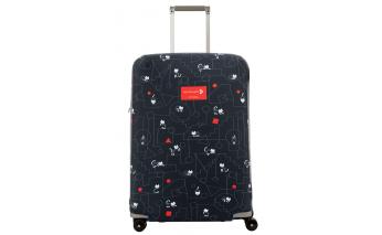 Чехол для чемодана Routemark Коты и порядок в черном M/L (SP500)