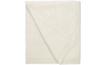Blanket Very Marque Dantel, 110x170 cm, milky white
