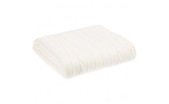 Blanket Teplo Tressa, 110x170 cm, white (milky) (19622.61)