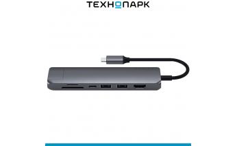 Разветвитель USB Satechi Slim Multi-Port Adapter, серый космос (ST-UCSMA3M)