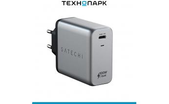 Устройство зарядное Satechi Compact Charger GaN Power (USB Type-C PD), серый космос