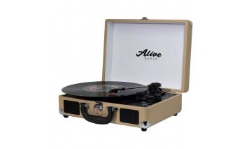 Vinyl record player Alive Audio Glam Latte