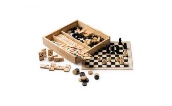Набор из 4 игр Galvy: микадо, шахматы, шашки и домино (JU1014S129)
