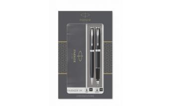 Набор подарочный Parker: ручка Sonnet black CT роллер + шариковая