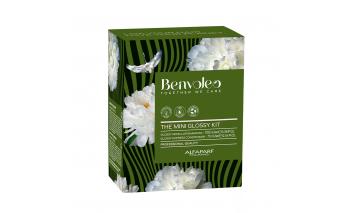 Набор миниатюр для блеска волос Alfaparf Benvoleo Glossy Мицеллярный шампунь, 100 мл + Экспресс-кондиционер, 75 мл