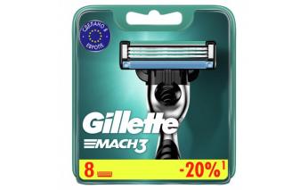 Кассеты сменные для бритвы Gillette Mach3 8 шт.