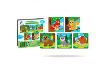 Пазл деревянный Active Puzzles Лесные животные