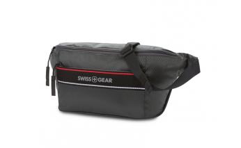 Waist bag SwissGear grey polyester with rip-stop weave 38 x 5 x 15 cm