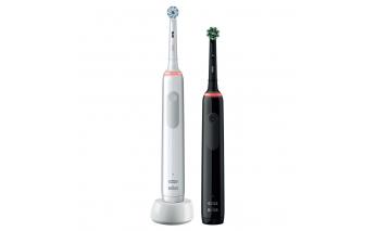 Набор электрических зубных щеток Oral-B Pro 3/D505.523.3H Black+White 2 шт