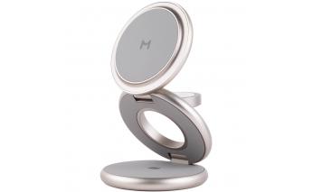 Устройство зарядное беспроводное Magssory Disc Signature Edition 3 в 1 Titan (WCH053t)