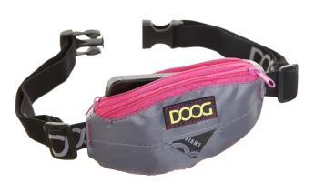 Сумка на пояс Doog Mini, серо-розовая, 15х7,5х3 см