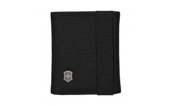 Бумажник Victorinox TA 5.0 Tri-Fold Wallet с RFID защитой, нейлон, 9x3x10 см, чёрный (610394)