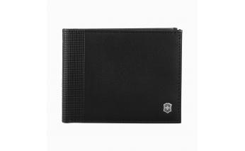 Портмоне Victorinox Altius Alox с защитой от сканирования RFID, натуральная кожа, 9x1x11 см, чёрное (611573)
