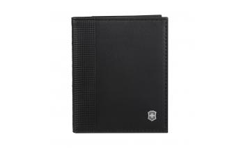 Визитница Victorinox Altius Alox с защитой от сканирования RFID, чёрная, натуральная кожа, 9x1x10 см (611578)
