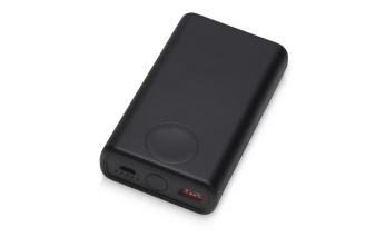 Аккумулятор внешний беспроводной 2-в-1 Qjet функцией зарядки Apple Watch, QC/PD AtomIQ, 10000 мАч, черный (595847)
