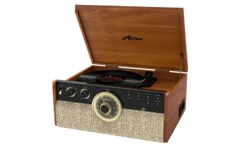 Vinyl record player Alive Audio Great Gatsby Light Wood