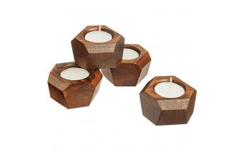 Set of candleholders Wood Job RA-86859