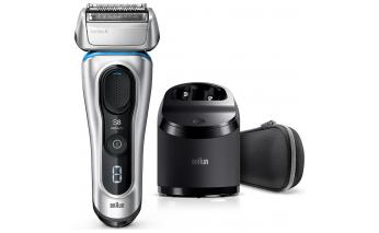 Электробритва Braun Series 8 8390cc со станцией Clean&Charge и тканевым футляром