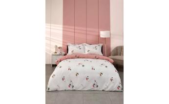 Комплект постельного белья Arya Simple Living Rosette семейный розовый 8680943243652