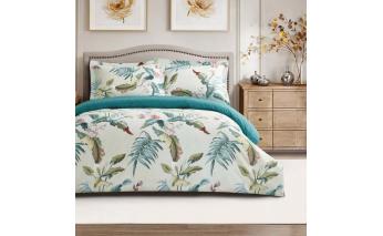 Комплект постельного белья Arya Simple Living Hawaii семейный Зеленый 8680943243782