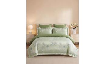 Комплект постельного белья Arya Prestige Emerald семейный Зелёный, Синий 8680943260284