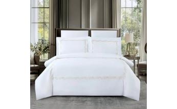 Bedding set Arya Elegant Ivory Euro, double white 8680943267955