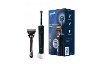 Набор щетка зубная электрическая Oral-B Vitality Pro D103.413.3 Black + Бритва Gillette Fusion5 ProGlide Flexball с 1 сменной кассетой