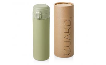 Thermocup vacuum with a Waterline Guard button, 400 ml, tube, olive (827513W)