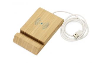 Устройство зарядное беспроводное из бамбука Bamboo collection Jetty, 10 Вт, натуральный (591074)
