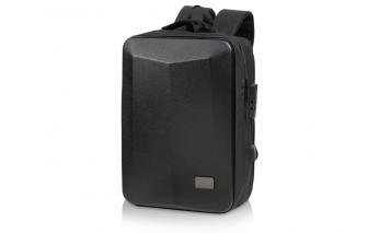 Backpack laptop Voyager Sheller with a plastic surface, black (934457)