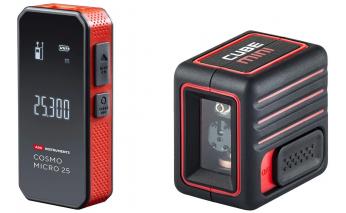 Уровень лазерный ADA Cube Mini Basic Edition + Дальномер ADA Cosmo Micro 25 А00690