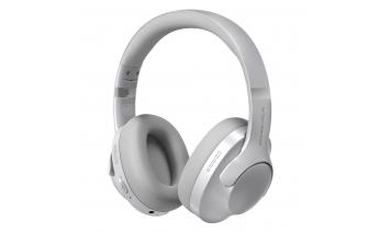 Headphones wireless over‑ear Deppa Stereo Ultra ANC, silver (1-44303)