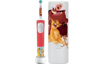 Щетка зубная электрическая детская Oral-B Vitality Kids Король Лев D103.413.2KX + чехол