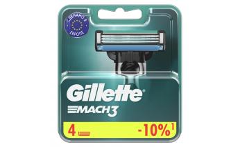 Кассеты сменные для бритвы Gillette Mach3 4 шт.