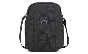 Сумка мужская Delsey Picpus, 24x19x6 см, черный камуфляж (00335410810)
