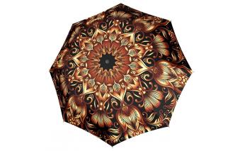 Umbrella-cane Doppler Fiber Flex Automatic 3x3x88 cm, stained glass, beige-brown (740765SWI)