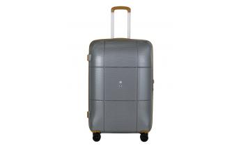 Чемодан Echolac Atlas Pro 4-х колесный, 52x75x30 см, серебристый (1124TS080919280)