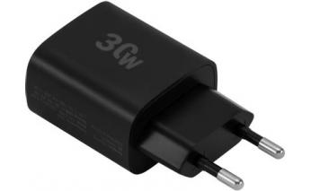 Устройство зарядное сетевое Digma DGW3C, USB-C, 30Вт, 3A, черный (1655945)