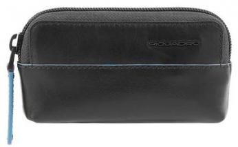 Key keeper Piquadro Blue Square Revamp, 12x3x6.5 cm, genuine leather, black (1834070)