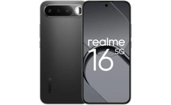 Смартфон Realme 16 5G 8/256Gb, RMX5171, NFC, AMOLED, 120Гц, 7000мAч, черный (2176153)
