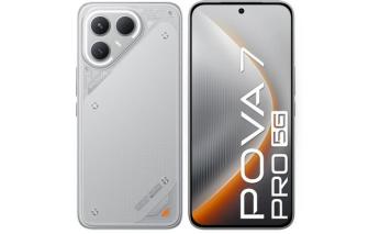 Smartphone Tecno Pova 7 Pro 5G 12/256Gb, NFC, OLED, 144Hz, 6000mAh, Grey (2114276)