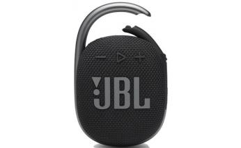 Колонка портативная JBL Clip 4, 5Вт, черный [jblclip4blk]