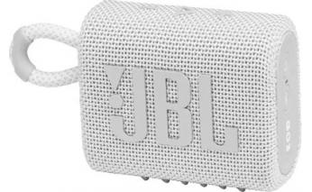 Колонка портативная JBL GO 3, 4.2Вт, белый [jblgo3wht]