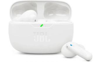 Наушники JBL Wave Beam 2, Bluetooth, внутриканальные, белый [jblwbeam2wht]