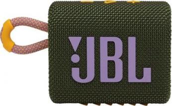 Колонка портативная JBL GO 3, 4.2Вт, зеленый [jblgo3grn]