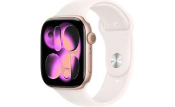 Смарт-часы Apple Watch Series 11 A3333,  46мм,  белый/розовое золото (2141205)