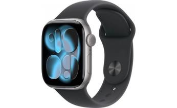 Смарт-часы Apple Watch Series 11 A3331, 42мм, черный/серый космос (2146643)